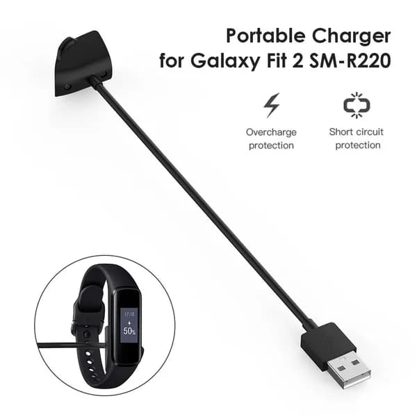 Зарядный кабель для Samsung Galaxy Fit 2 (SM-R220), длина 15 см