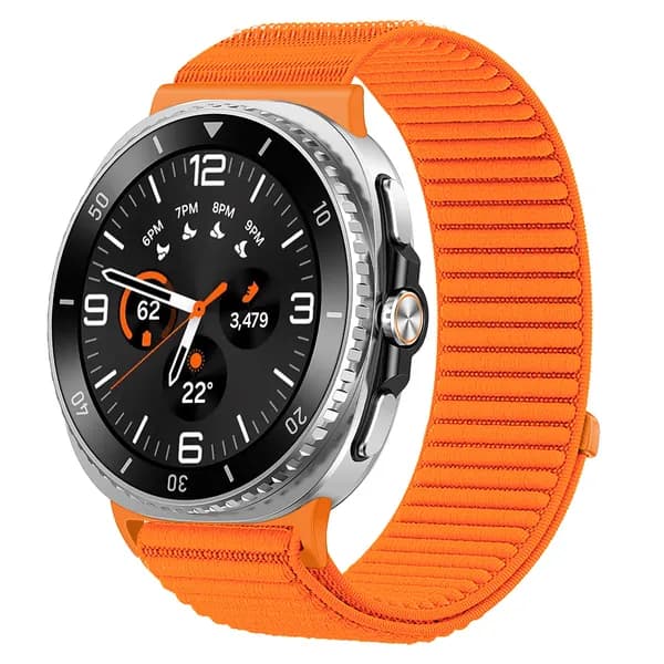 Спортивный нейлоновый ремешок для умных часов Samsung Watch 8 (40,44 мм), Watch 8 Classic (46 мм) воздухопроницаемый