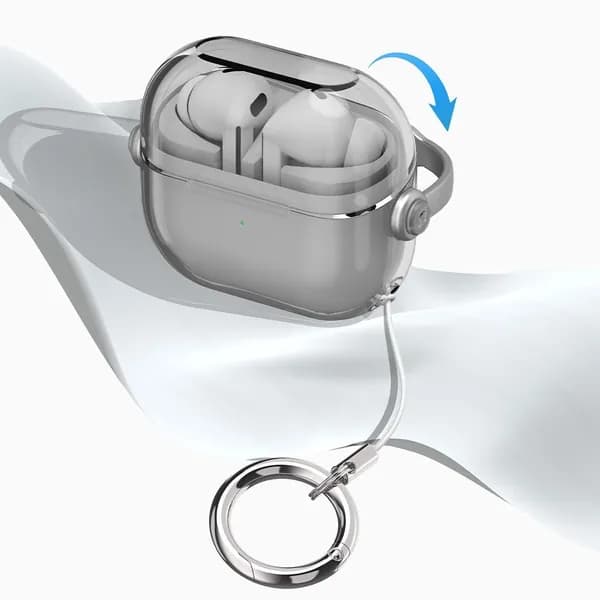 Защитный чехол для беспроводных наушников Samsung Galaxy Buds 3 Pro, прозрачный