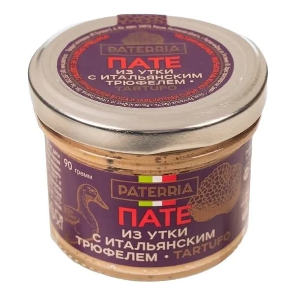 Паштет утиный Paterria с итальянским трюфелем 90 г