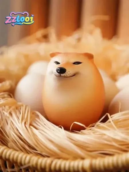 Сиба Ину собака яйцо сквиши игрушка