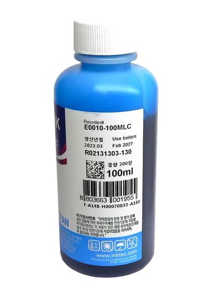 Чернила InkTec Epson Light-Cyan E0010-100MLC 100 мл