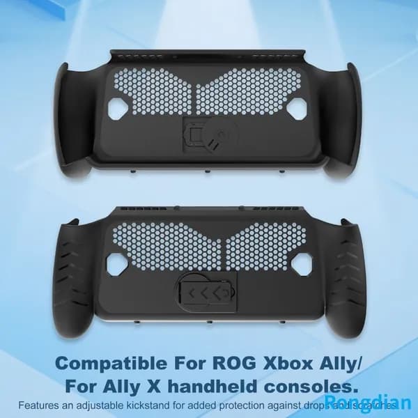 Чехол для ROG Xbox Ally и Ally X из ТПУ чёрный с регулируемой подставкой