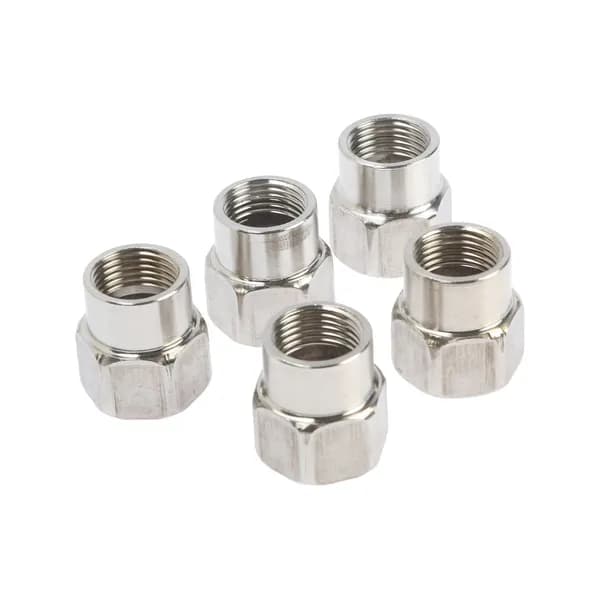 Муфта переходная 1/2" х 3/4", внутренняя резьба, нержавеющая сталь, Переходник 1/2" 3/4", внутренняя резьба, нержавеющая сталь