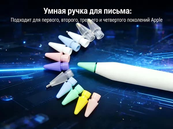 Набор Защитных Наконечников Для Стилуса, Совместимый С Pencil 1/2, Улучшение Хвата Экрана, Шумоподавление, 4Шт