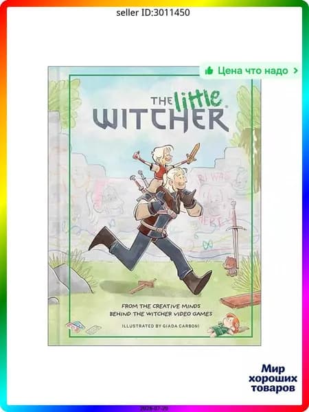 Детская книга комикс The Little Witcher, твердый переплет, 80 страниц, приключения для детей от 6 лет