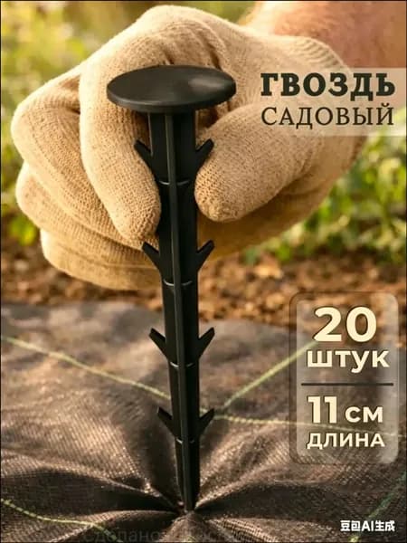 Скобы садовые110 х 30мм, Полипропилен, 20 шт
