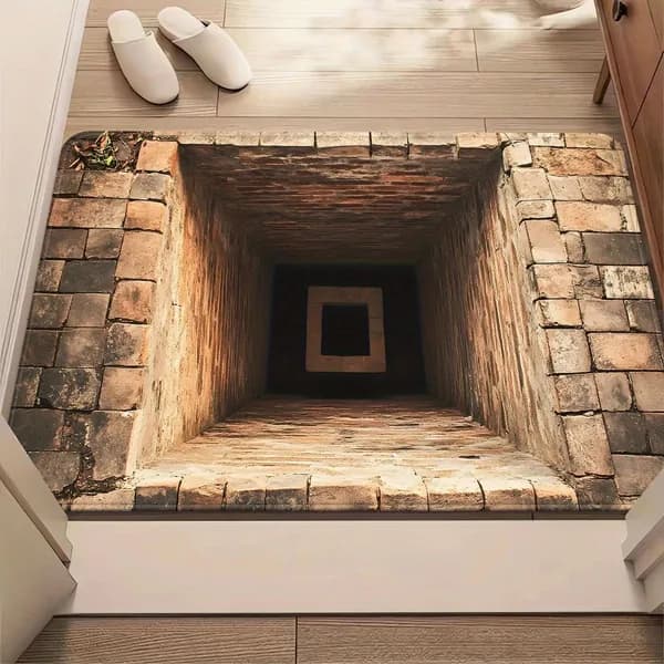 Коврик придверный 40x60 см абстракция лиловый