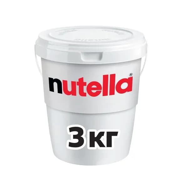 Паста ореховая Nutella, с добавлением какао, 3 кг