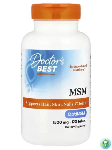 MSM для суставов и связок Doctor's Best МСМ 1500 мг 120 таблеток