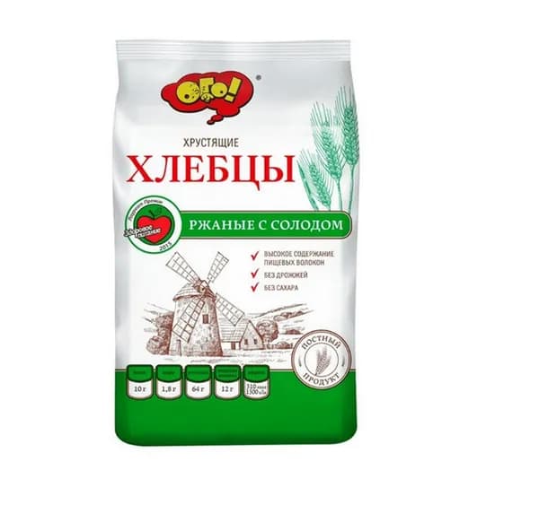 Ого! Хлебцы Ржаные, 75г