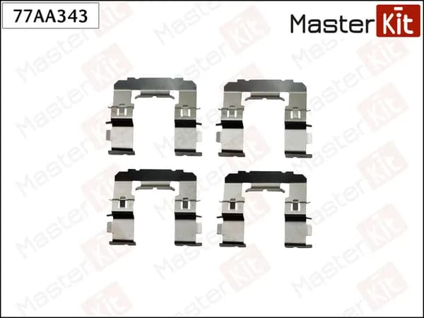 Комплект Установочный Тормозных Колодок Перед. Subaru Forester (Sh_) 2007 -, Legacy V (Bm) (MASTERKIT 77AA343)