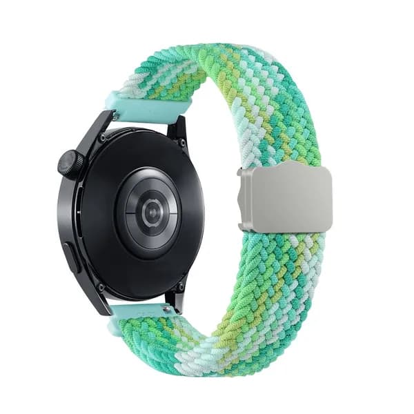 20 мм 22 мм плетеные кольцевые ремешки Solo для часов Samsung 5 4 3 Active 2 Huawei 3 GT нейлоновый эластичный браслет Amazfit GTR GTS ремень