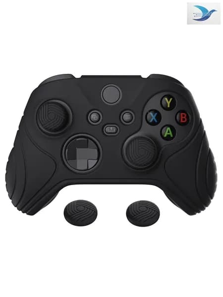 Силиконовый чехол для Xbox Series S/X с накладками на стики, чёрный