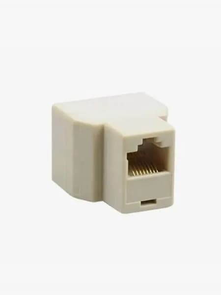 RJ45 Ethernet разветвитель 1 на 2, Белый