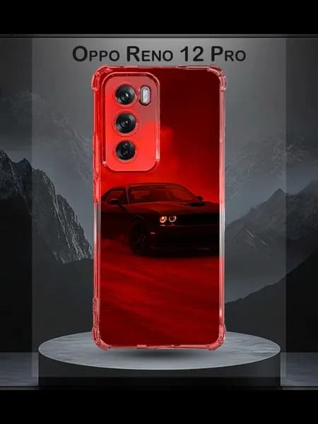 Чехол на Oppo Reno 12 Pro с принтом машина