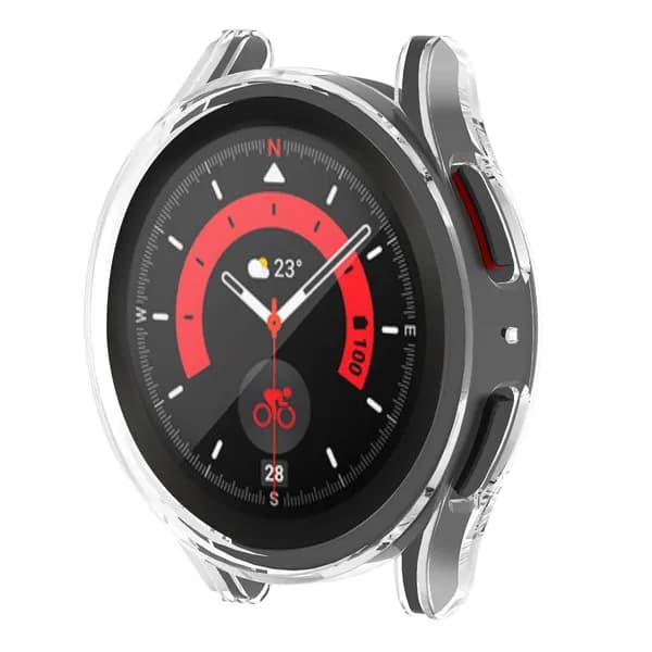 Чехол Для Samsung Galaxy Watch 5 Pro 45 мм Чехол С Защитным Краем Жесткий Протектор из ТПУ для Galaxy Wa деталь