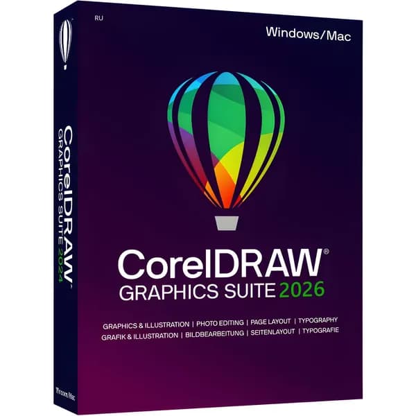 Программное обеспечение CorelDraw Graphic Suite 2026 2 pk RU Бизнес Original (Лицензионная версия для бизнеса) 100% активация