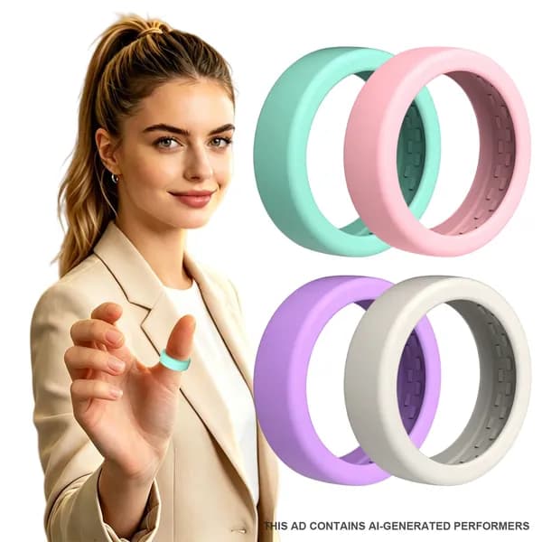 Чехол из силикона для кольца Oura Ring 5, размер M (10 13), 4 шт., цвета: розовый, мята, фиолетовый, звёздный