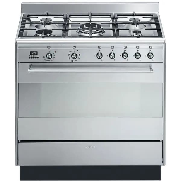 Плита комбинированная Smeg SUK91MFX9, нержавеющая сталь