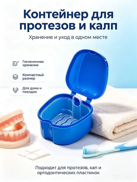Стоматологический контейнер для зубных протезов и кап