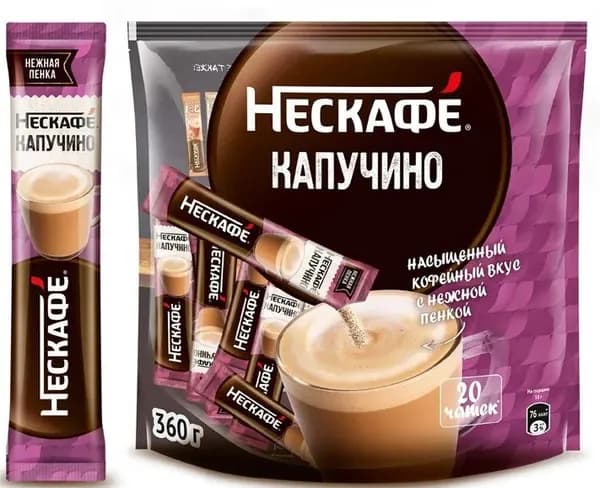 НЕСКАФÉ Кофе растворимый Порошковый 360г. 1шт.