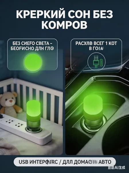 SNOR USB (3 шт.), флуоресцентно-зеленый, физический отпугиватель комаров