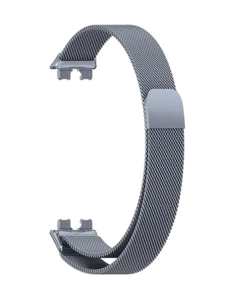 Ремешок для смарт часов Huawei Band 8 / 9 / 10 браслет металлический Миланская петля
