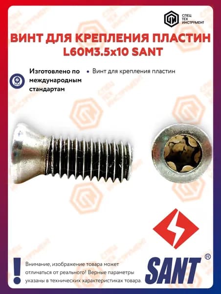 Винт L60M3.5x10 SANT 5 штук