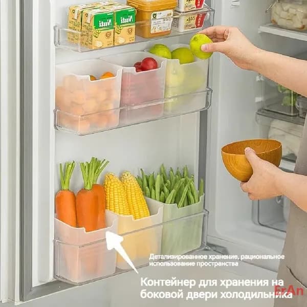 Органайзер для холодильника 1000 мл 3 шт полипропилен