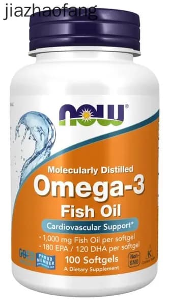 Омега 3 NOW Omega-3 Fish Oil 1000 мг рыбий жир, 100 гелевых капсул