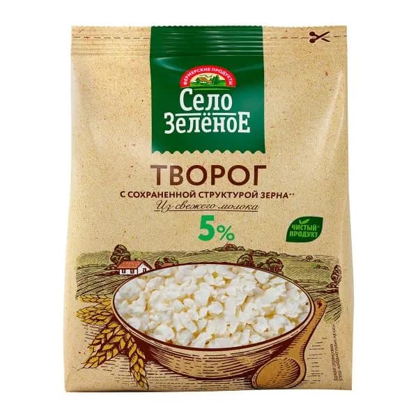 Творог Село Зеленое 5% 300г