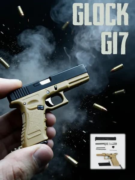 Брелок PUBG Glock 17 P18C Desert Коллекционный