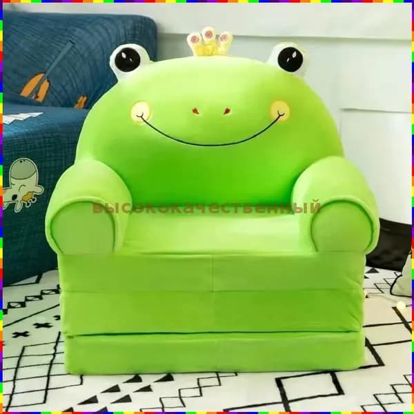 URALMART Прямой диван, механизм Реклайнер, На пол, 50х50х50 см,зеленый
