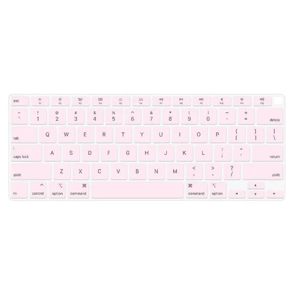 Силиконовая накладка на клавиатуру для MacBook Air 13" (2020, A2179), светло-розовая