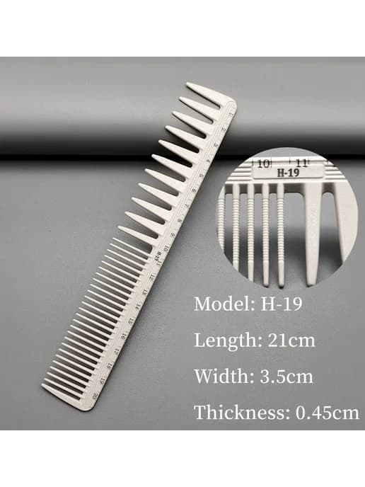 Профессиональная парикмахерская расческа Threaded comb H-19