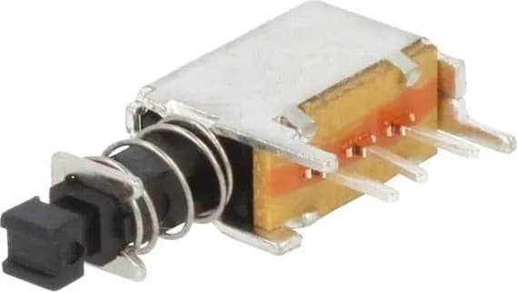 Переключатель C&K PN12SHNA03QE кнопочный Пол 2 SPDT 0,2A/30ВDC ON-ON 100МОм 1 шт