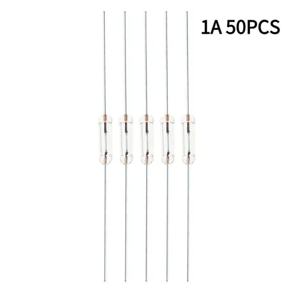 50PCS 3 * 10мм 1A 250V аксиальный быстрый стеклянный предохранитель с свинцовой проволокой 3x10