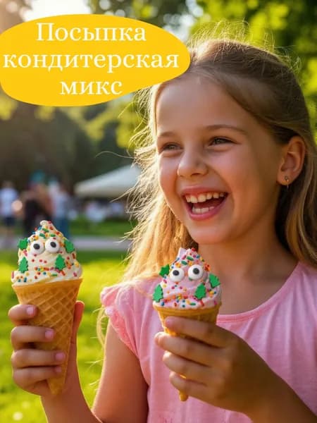 Парфэ Декор/ Посыпка кондитерская глазки "Пряничный человек",50г