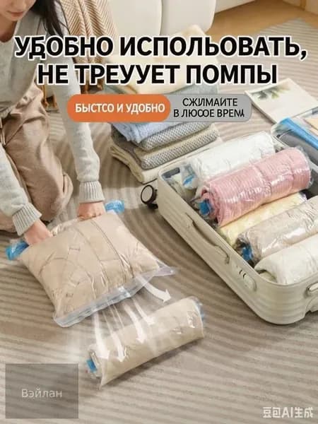 Компрессионные пакеты для путешествий, герметичное хранение вещей