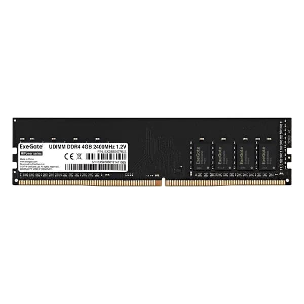 ExeGate Оперативная память HiPower DIMM DDR4 4GB  2400MHz DDR4, 2400 МГц, 1 x (EX288047RUS)