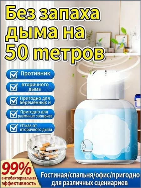 Премиумблокиратор запаха табака и дыма, применяемый для разложения, рассчитанный на срок до 90 суток