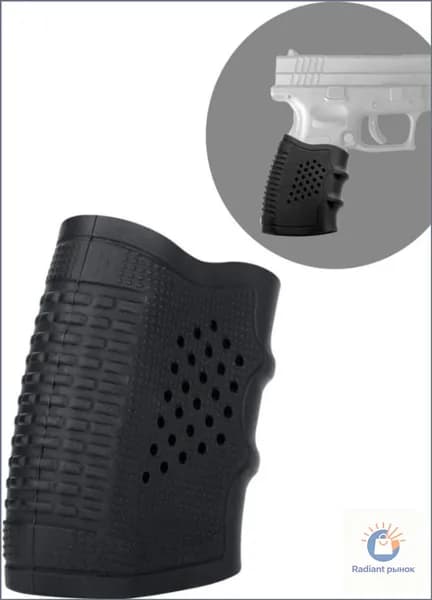 Тактическая накладка на рукоятку Glock G19 G17 G18 M4 из мягкой резины с антискользящим покрытием для надежного хвата
