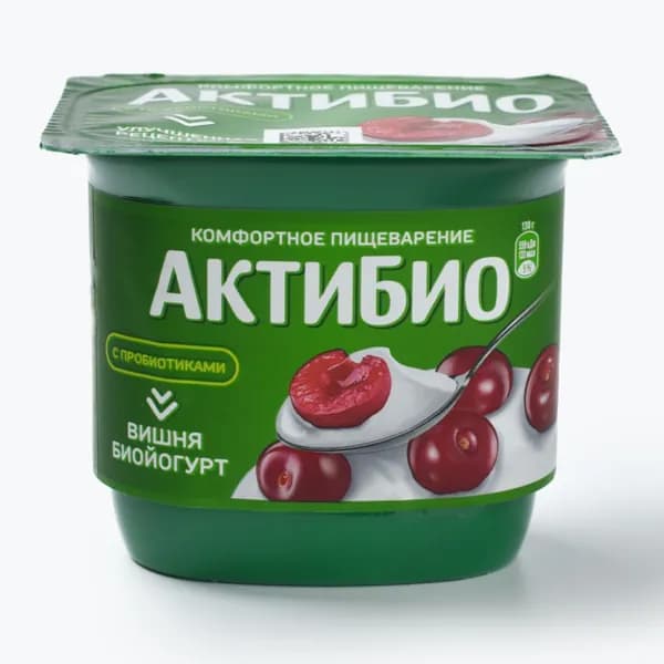 Йогурт с вишней 2,9% 130 г, АктиБио