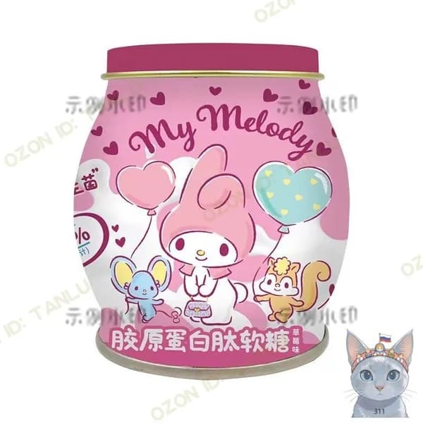 Серия Sanrio - желейки Melody Strawberry Flavor 80gz