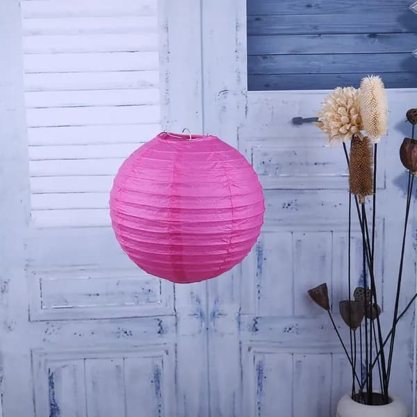 Круглый китайский бумажный фонарь 4 дюйма, DIY, подвесной светильник для свадьбы и дома