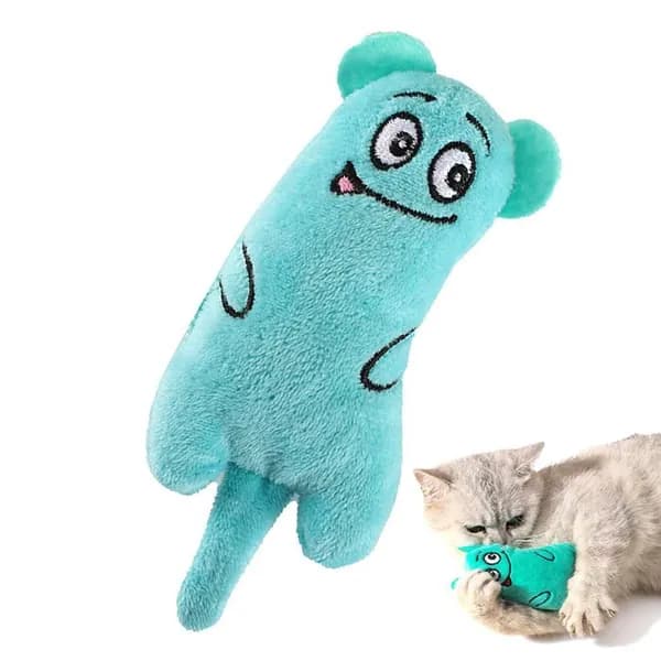 Мультяшная игрушка для кошек со смайликом, игрушка для коренных зубов кошки