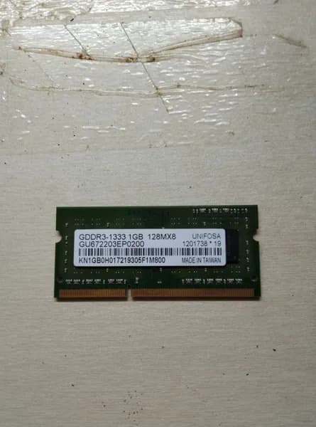 Оперативная память Оперативная память GU672203EP0200 GDDR3-1333 1GB 128MX8 DDR3, 1 x 1 ГБ (GU672203EP0200 GDDR3-1333 1GB 128MX8)