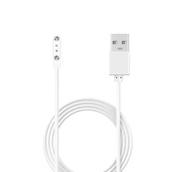 2-контактный сильный магнитный зарядный кабель, USB-шнур для зарядки, черный, белый цвет, универсальный для умных часов