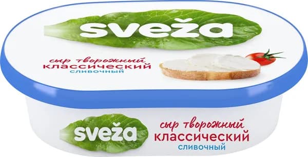 Сыр творожный Sveza Сливочный 60%, 150г